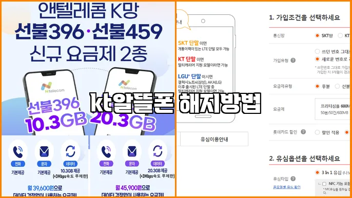 kt알뜰폰 해지방법