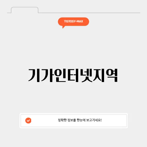 기가인터넷지역