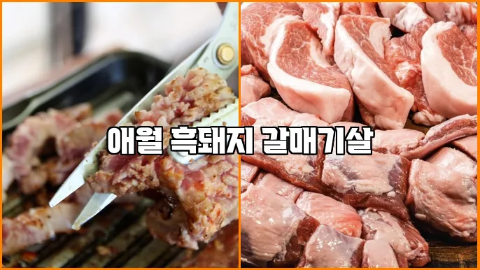 애월 흑돼지 갈매기살