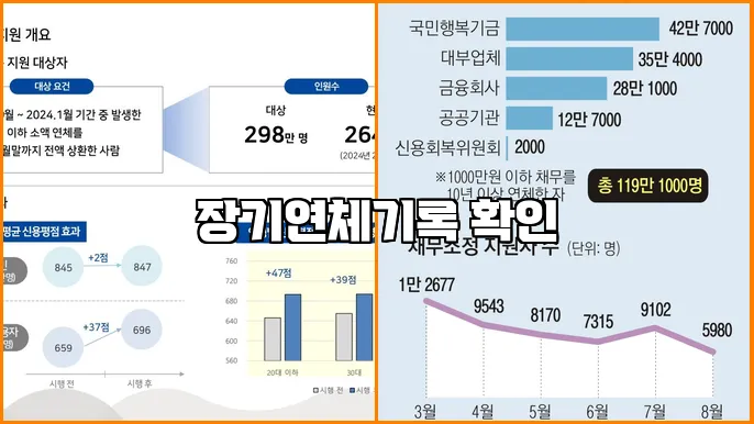 장기연체기록 확인