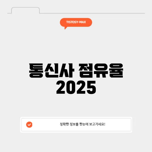 통신사 점유율 2025