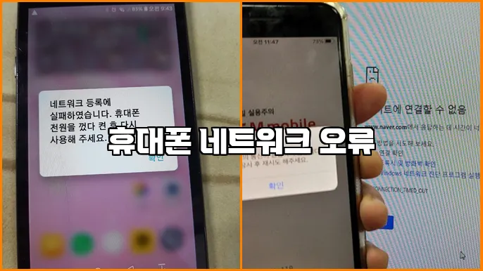 휴대폰 네트워크 오류